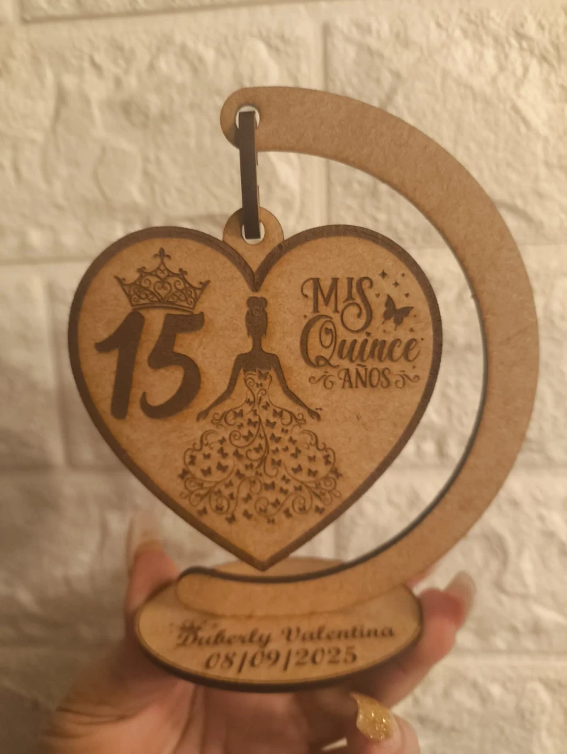 Corazón Colgante para Quinceañera - Vista principal