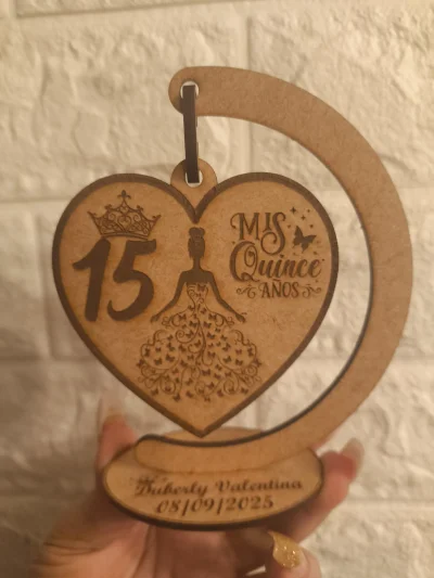 Corazón Colgante para Quinceañera