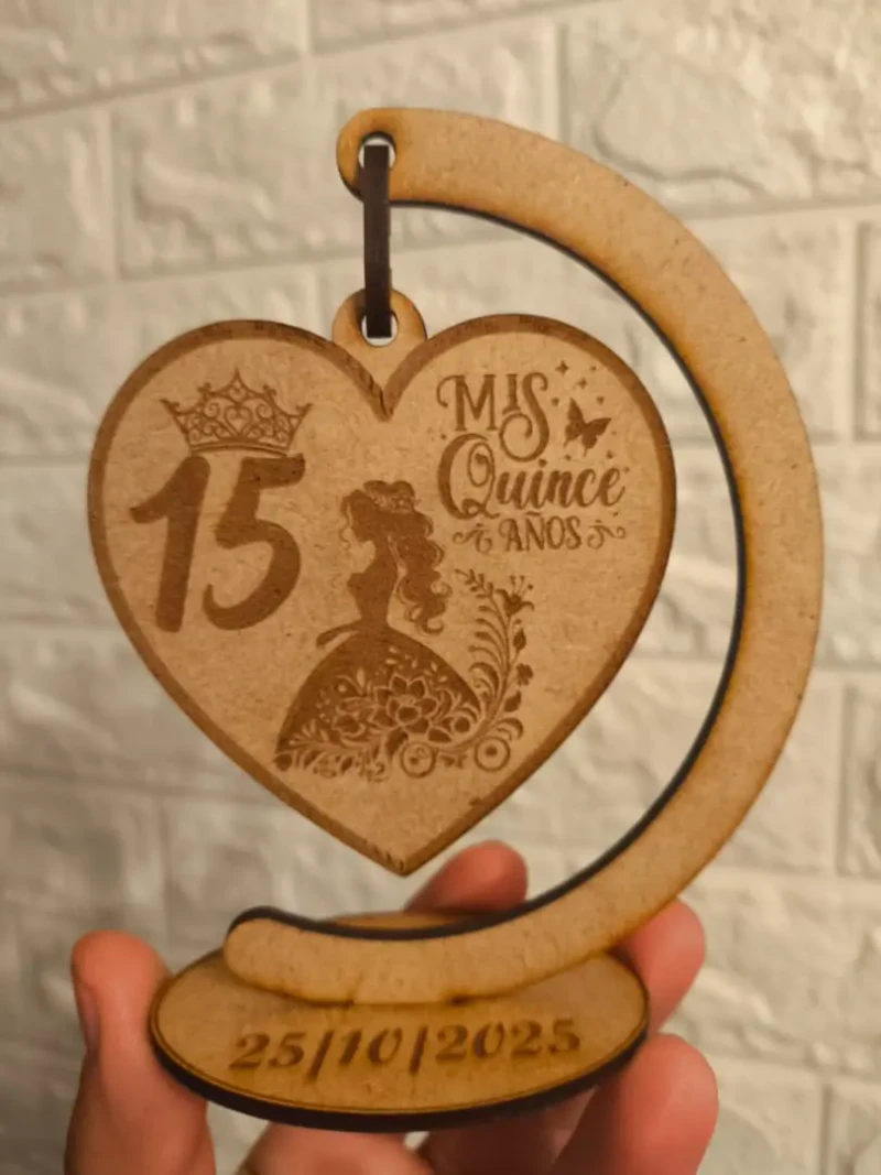 Corazón Colgante para Quinceañera - Vista principal